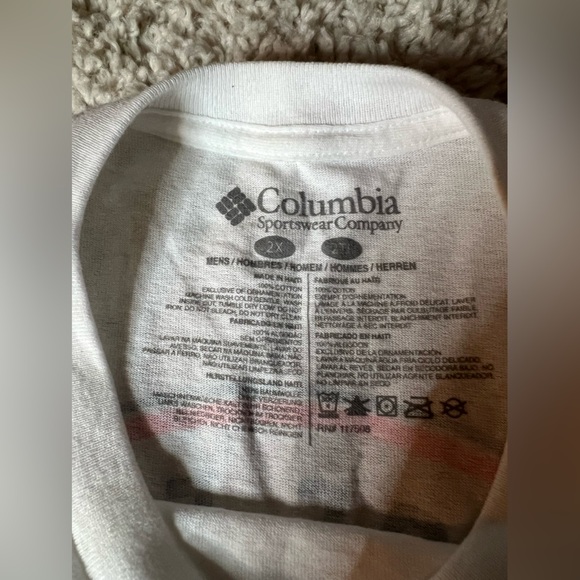 MENS Columbia PFG Short Sleeve Shirt 2X - Picture 2 of 5